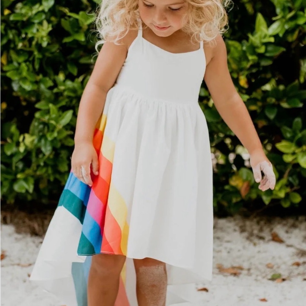 Girl’s High-Low Rainbow Dress size 6